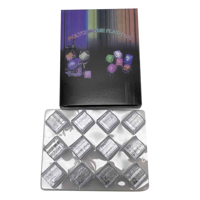 [G2752] Cubo de plástico con luz multicolor x12, en caja