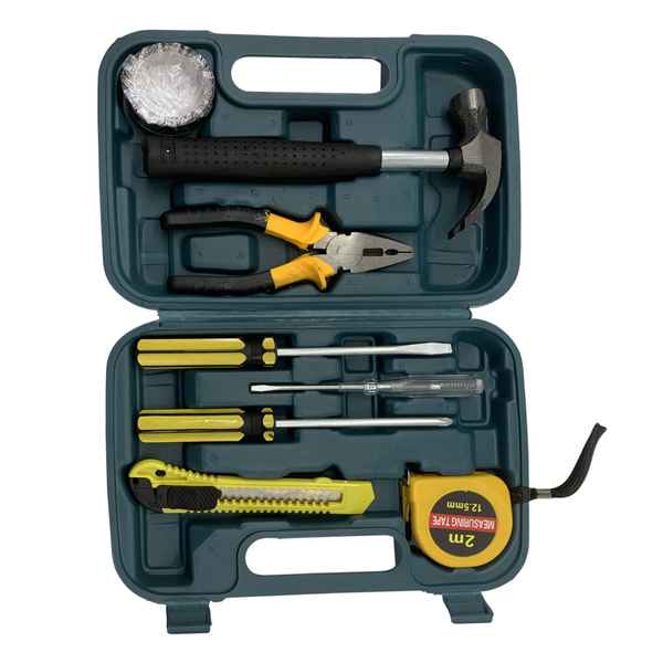 Herramientas x8 en caja de plástico