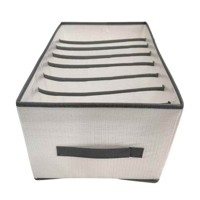 [G2800] Caja organizadora de PVC, 8 divisiones con asas, en bolsa
