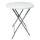 Mesa de PVC y hierro, patas plegables, Berlina Home, alta ideal para bar