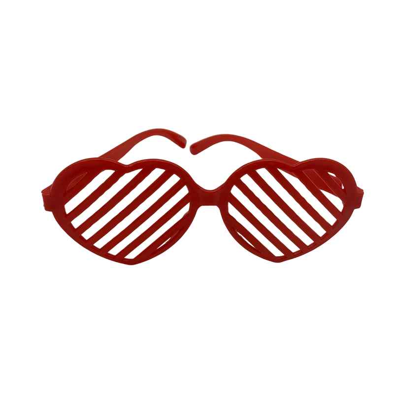 [G2841] Lentes de cotillón x12, corazón, varios colores