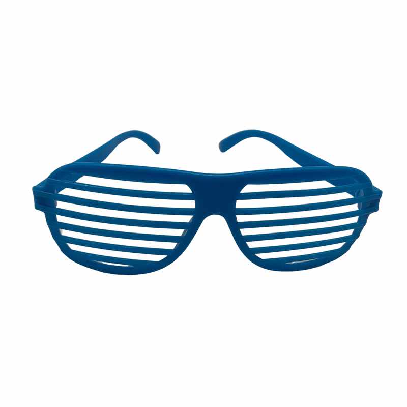 Lentes de cotillón x12, rayados, varios colores