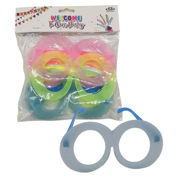 [G2846] Lentes de cotillón x6, anteojitos, en bolsa