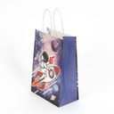 Bolsa de regalo infantil chica, PACK x12 varios diseños espacio