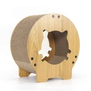 Casa de gatos en MDF con rascador, en caja