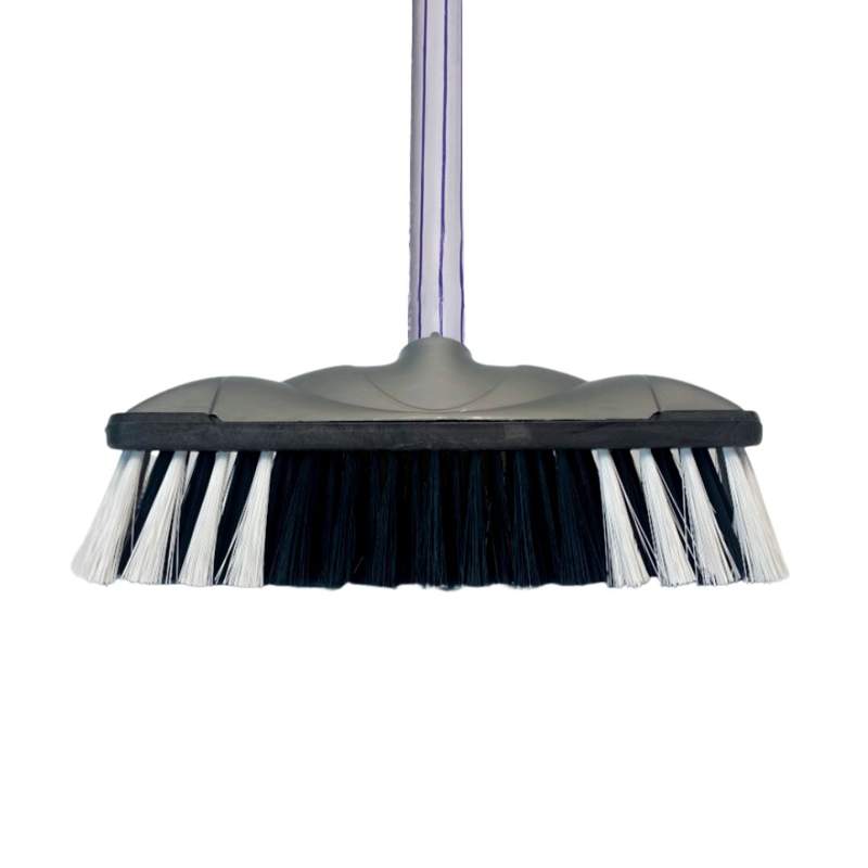 [G2908GR] Escobillón cepillo inclinado mango de madera gris