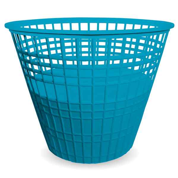 [G2919AZ] Papelera de plástico calada, azul