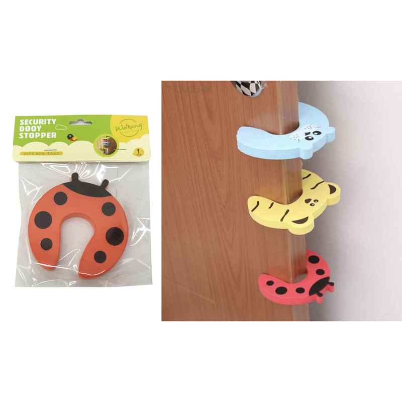 Protector tranca para puertas de EVA, varios animales, en bolsa