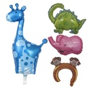 Globo metalizado animales, PACK x12