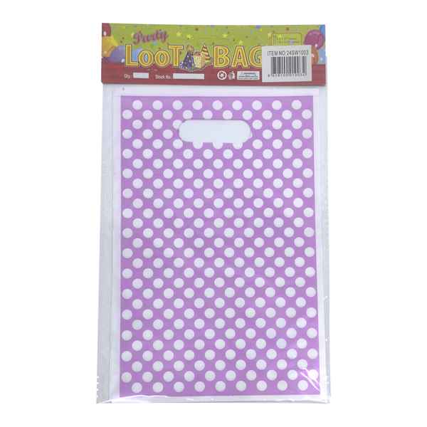 [G3013] Bolsa de regalo o sorpresitas x10, lunares, en bolsa