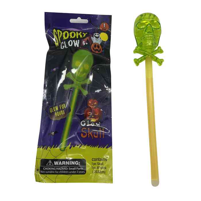 [G3034] Varita fluorescente calavera, en bolsa