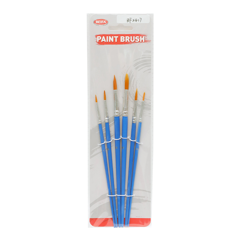 [E3421] Pincel de plástico y nylon x6, en bolsa, BEIFA