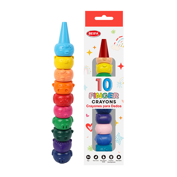 [E3507] Crayolas encastrables 10en1, en caja BEIFA