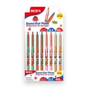 Lapicera semigel x48, AZUL, punta 0,7, en caja, BEIFA
