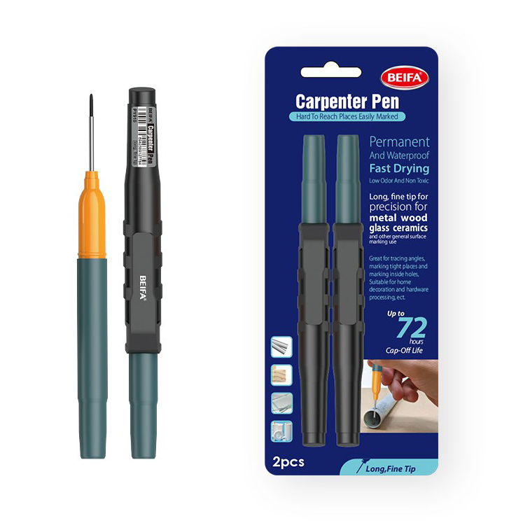 [E3652] Marcado permanente para carpintería y punzón, en blister, BEIFA