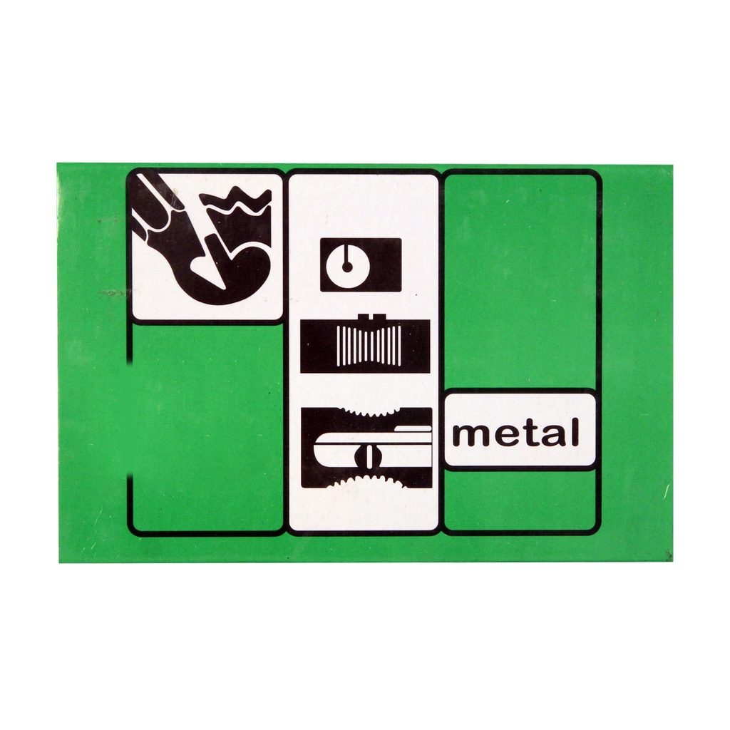 Sacapuntas de metal x24 rectangular, en caja
