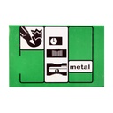 Sacapuntas de metal x24 rectangular, en caja