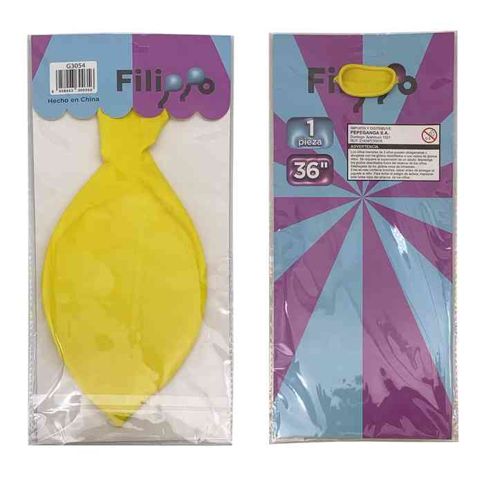 [G3054] Globo FILIPPO 36" piñata, en bolsa, varios colores