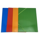 Carpeta A4 de cartón con elástico, PACK x12, varios colores