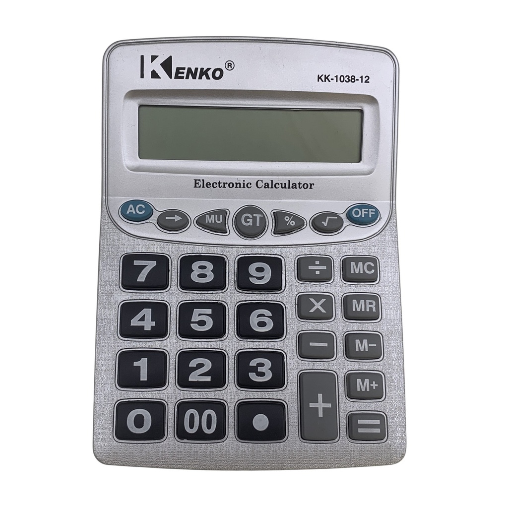 Calculadora de mesa, 12 dígitos, 1AA, Kenko, en caja