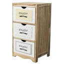 Mueble organizador de madera, 3 cajones, en caja