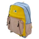Mochila juvenil de tela, con 5 bolsillos exteriores y 2 bolsillos interiores, varios colores