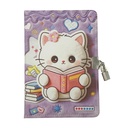 Diario íntimo con candado, varios diseños gatos