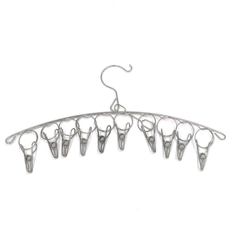 Tendedero colgante de metal percha con 10 palillos