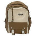 Mochila juvenil, con 2 bolsillos frontales y 2 bolsillos laterales, varios colores