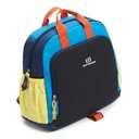 Mochila juvenil, con asas, bolsillo frontal y 2 boolsillos laterales, varios colores