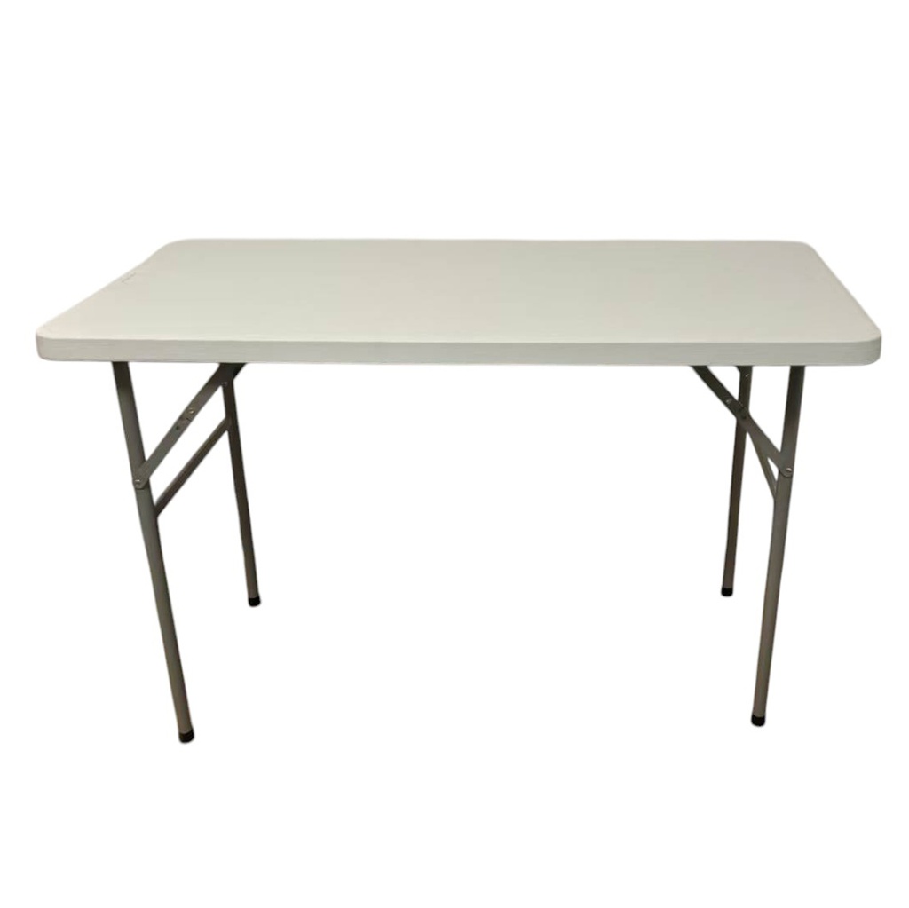 [G1881] Mesa de PVC y hierro, patas plegables, Berlina Home
