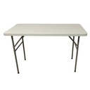 Mesa de PVC y hierro, patas plegables, Berlina Home