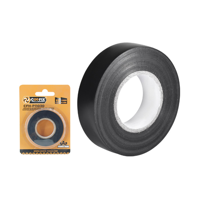 Cinta aisladora, NEGRO, 18mmx19m, en blister COOFIX