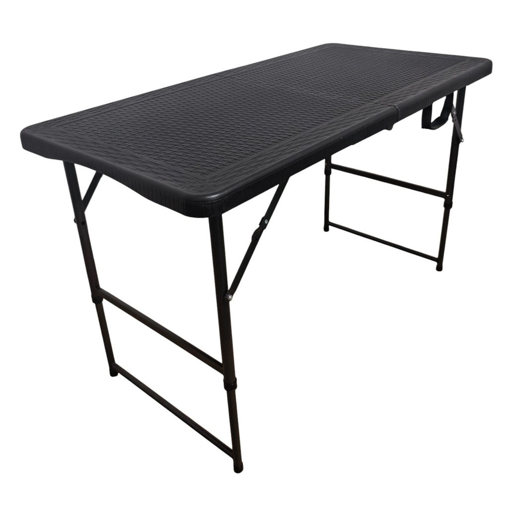 [G3790] Mesa de PVC y hierro, patas plegables, Berlina Home