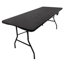 Mesa de PVC y hierro, patas plegables, Berlina Home