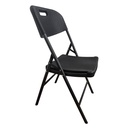 Silla plegable Berlina Home, de PVC y hierro