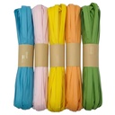 Hilo de papel x5 colores, 20m en bolsa