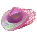 Gorro para cotillón, cowboy con flecos, varios colores