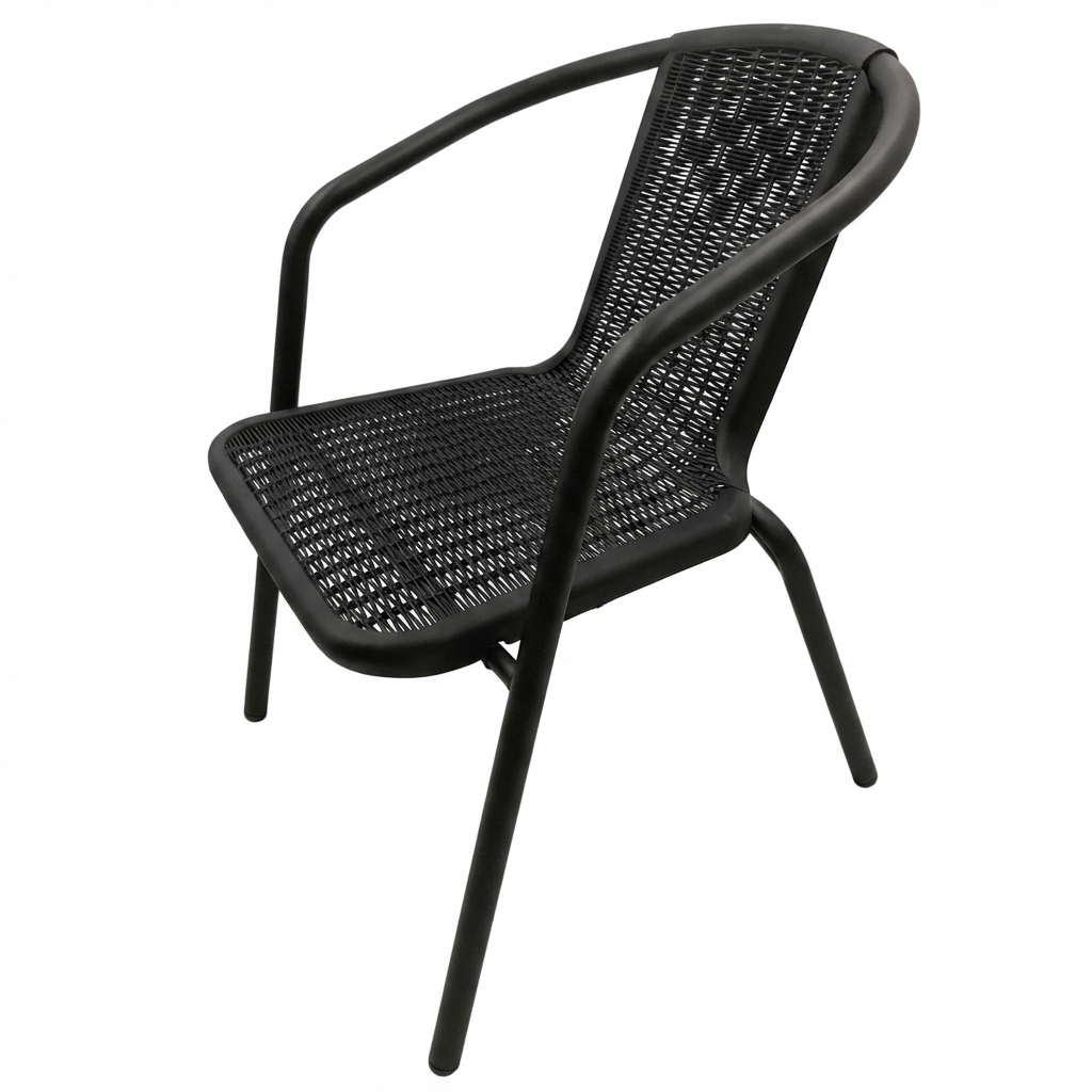 Silla de jardín hierro y PVC