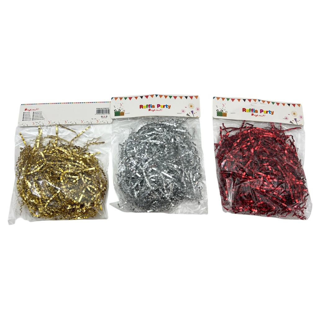 [G3928] Confeti, papel picado metalizado, 20g, en bolsa, varios colores