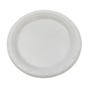 Descartable, plato de plástico x10, en bolsa, PACKx10, varios colores