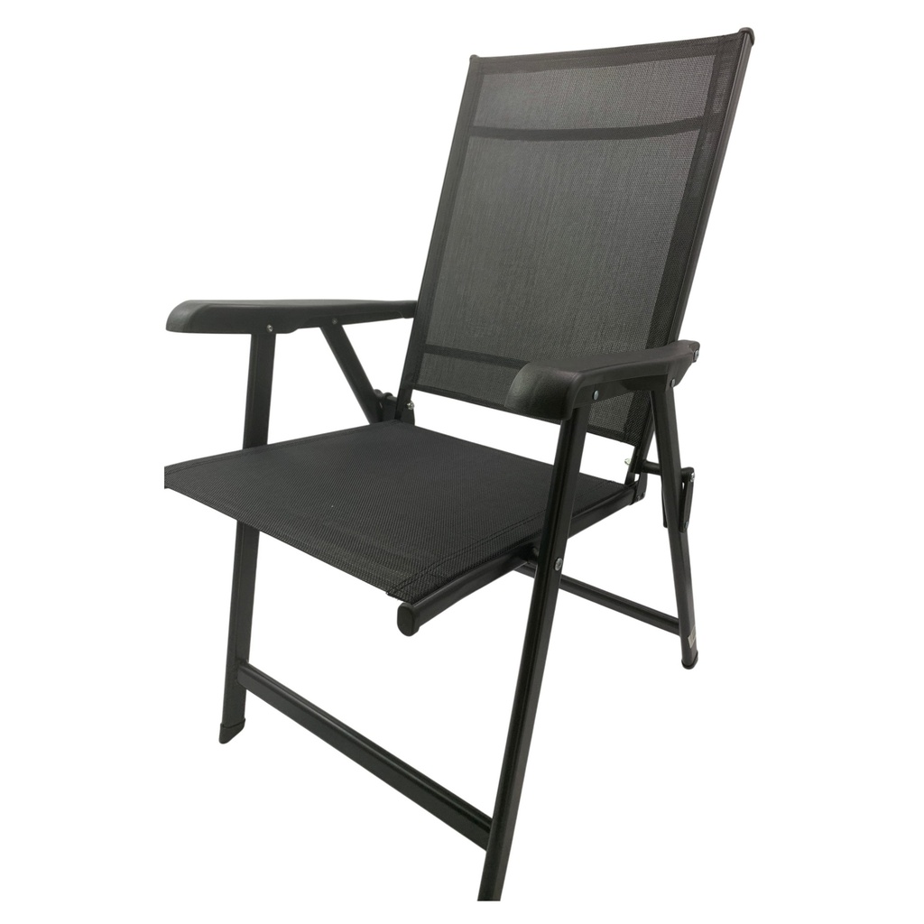 Silla plegable de hierro y tela, varios colores