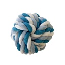 Juguete para mascota pelota nudo de algodón, en cartón, varios colores