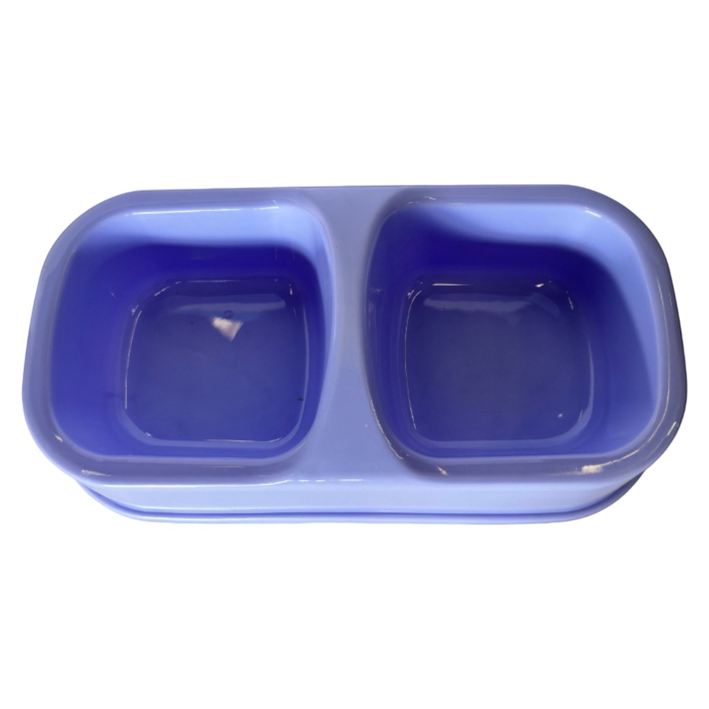 [G4009] Plato para mascotas doble, de plástico, varios colores