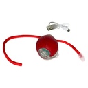 Juguete para mascota, pelota con luz y movimiento con cuerda, recarga USB, varios colores