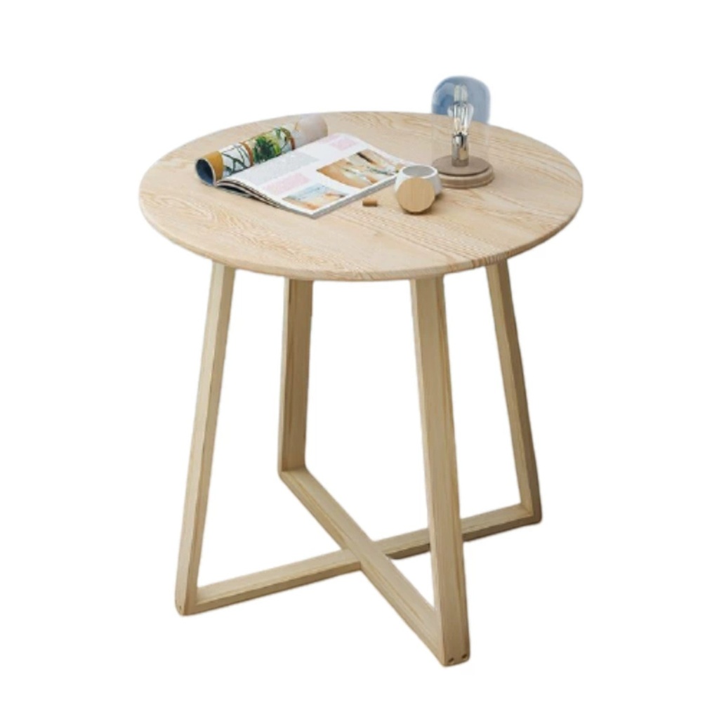 [G4025] Mesa redonda de madera, en caja, varios colores
