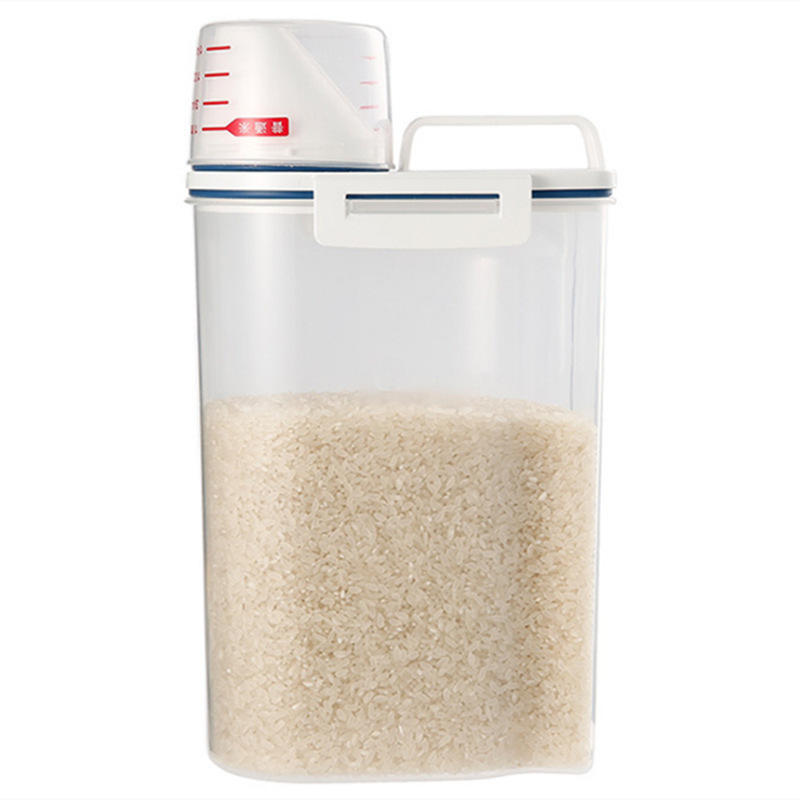 [HA3877] Frasco de plástico con pico vertedor y tapa medidora, 2kg en bolsa