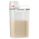 Frasco de plástico con pico vertedor y tapa medidora, 2kg en bolsa