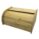 Panera de bambú con tapa rebatible, en caja