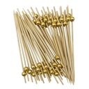Descartable, pincho para copetín de bambú y plástico, bolsa x50